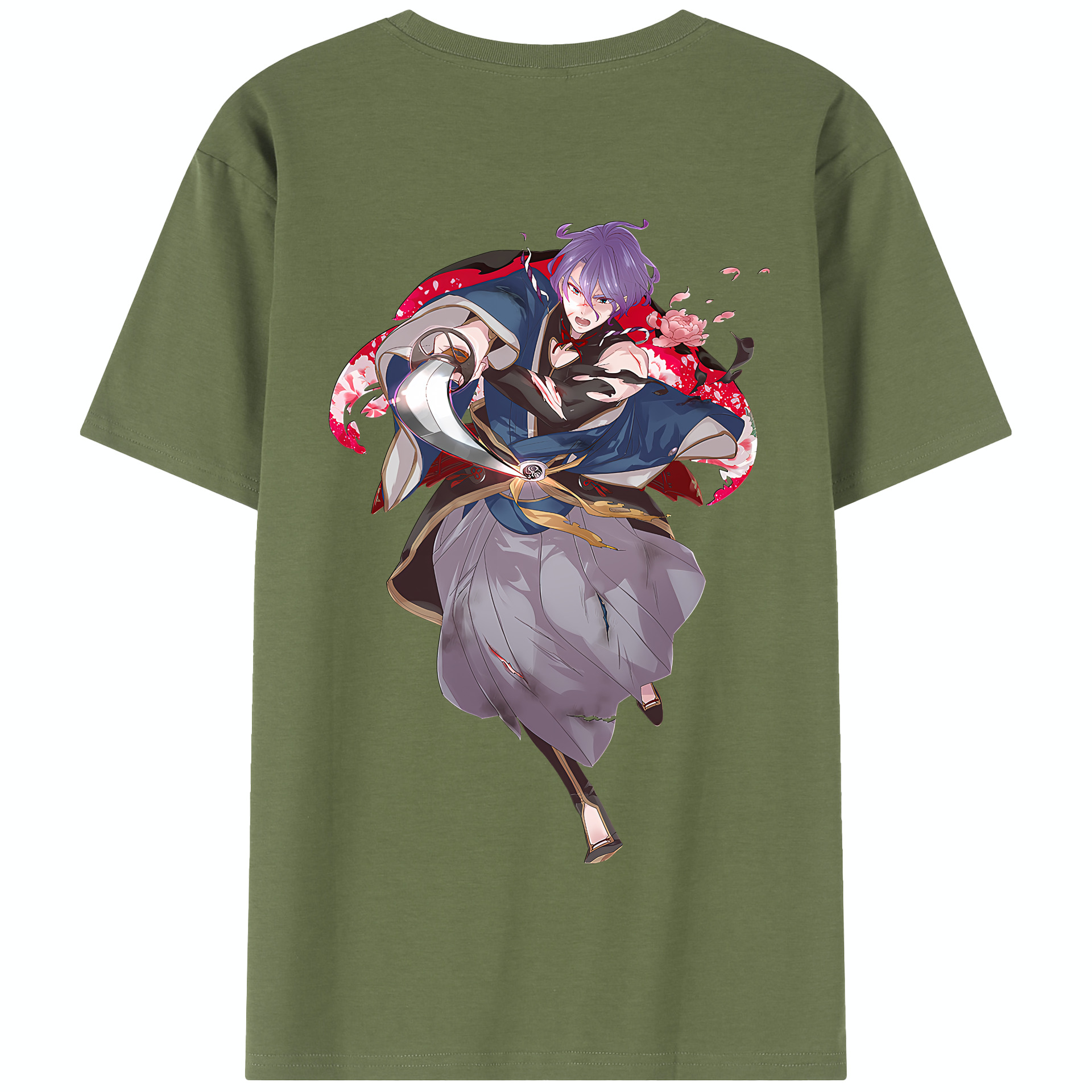 （画像用） 刀剣乱舞 Touken Ranbu 綿100％半袖Tシャツ（背面プリント）